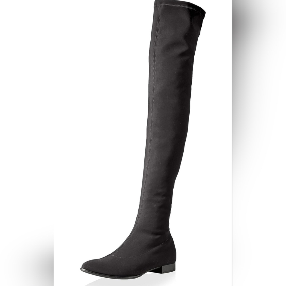 Brand: Le Babe .Women's Over The Knee Flat Stretch Boot, size 38.5/ US 8